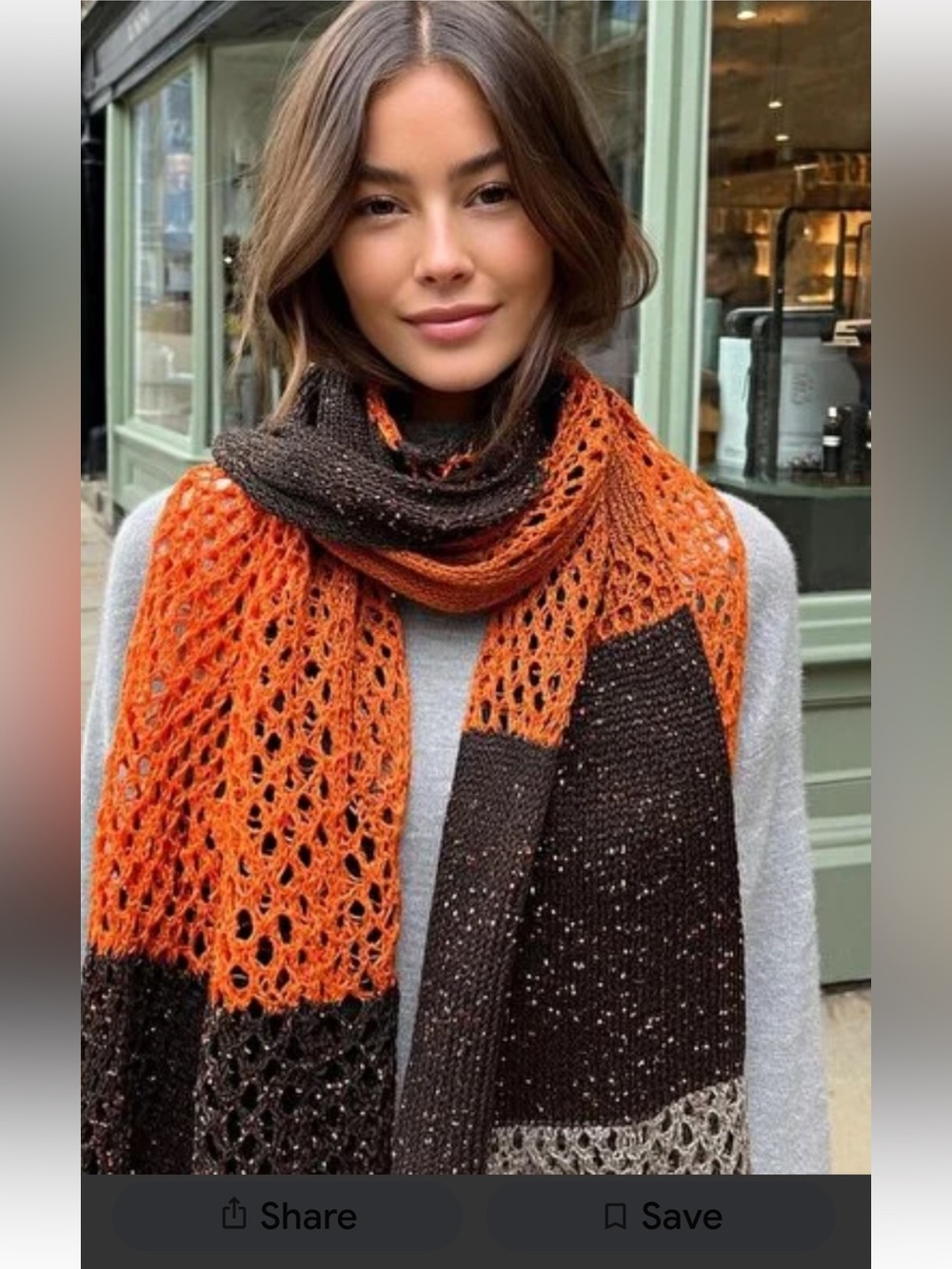 New crochet Elegant Multicolor Knit Scarf . Can be worn with various outfits